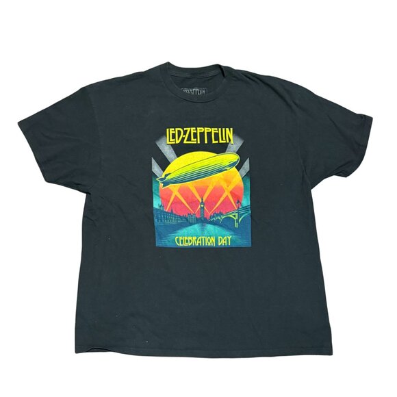 Led Zeppelin Celebration Day Band T-Shirt | Black Graphic Tee | Size 2XL - Picture 1 of 9